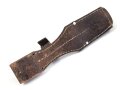 Wehrmacht, Koppelschuh zum Seitengewehr M84/98 für k98 . Weiches Leder, frühes Stück, Nieten fehlen zum Teil