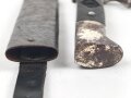 Fahrtenmesser für Angehörige der Hitlerjugend. Hersteller "M7/51/41" Griffemblem sauber entfernt, ungereinigtes Stück