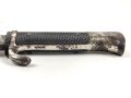 Fahrtenmesser für Angehörige der Hitlerjugend. Hersteller "M7/51/41" Griffemblem sauber entfernt, ungereinigtes Stück