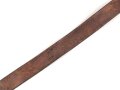 Zweidornkoppel für Offiziere der Wehrmacht. Braunes Leder, Höhe 5cm, Gesamtlänge 118cm