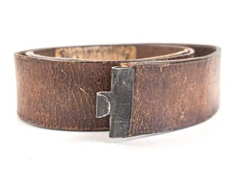 Kaiserreich, Koppelriemen des Vizefeldwebel Märte, 6. Battr. Fussartillerie Btl. No. 55" Gesamtlänge 108cm