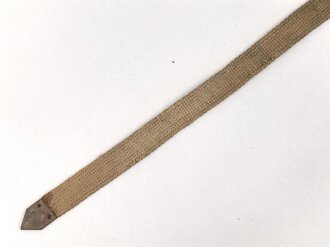 Tornisterriemen Wehrmacht in Tropenausführung, Leder angetrocknet , ungereinigt