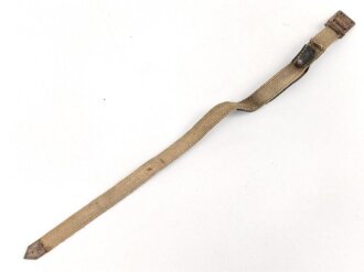 Tornisterriemen Wehrmacht in Tropenausführung, Leder angetrocknet , ungereinigt