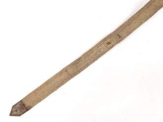 Tornisterriemen Wehrmacht in Tropenausführung, Leder angetrocknet , ungereinigt