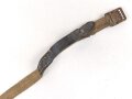 Tornisterriemen Wehrmacht in Tropenausführung, Leder angetrocknet , ungereinigt