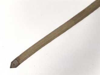 Tornisterriemen Wehrmacht in Tropenausführung, Leder angetrocknet , ungereinigt