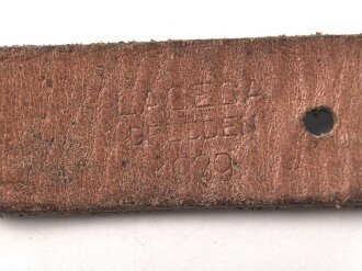 Tornisterriemen Wehrmacht, Leichtmetallbeschläge datiert 1939