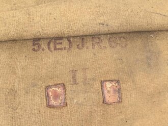 Tornister Wehrmacht, getragenes Stück, datiert 1935. Kammerstück des Infanterie Regiment 68 oder 69.