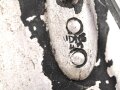 Kochgeschirr Wehrmacht, Rest vom Originallack, ursprünglich nicht zusammengehörig