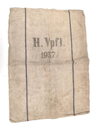 Grosser Sack für Heeresverpflegung datiert 1937, gebraucht, ungereinigt