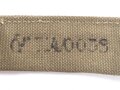 Trageriemen für einen Brotbeutel der Wehrmacht. Ungewöhnliche Ausführung mit Reichsbertriebsnummer