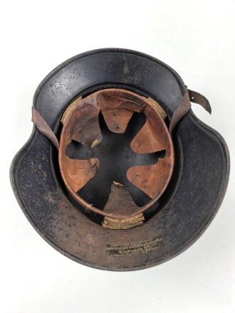 Stahlhelm Luftschutz. In allen Teilen originales Stück, ungereinigt