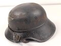 Stahlhelm Luftschutz. In allen Teilen originales Stück, ungereinigt