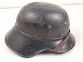 Stahlhelm Luftschutz. In allen Teilen originales Stück, ungereinigt