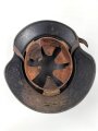 Stahlhelm Luftschutz. In allen Teilen originales Stück, ungereinigt