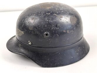 Stahlhelm Luftschutz. In allen Teilen originales Stück, ungereinigt, Der Schriftgzug " Luftschutz" entfernt