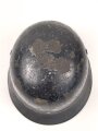 Stahlhelm Luftschutz. In allen Teilen originales Stück, ungereinigt, Der Schriftgzug " Luftschutz" entfernt