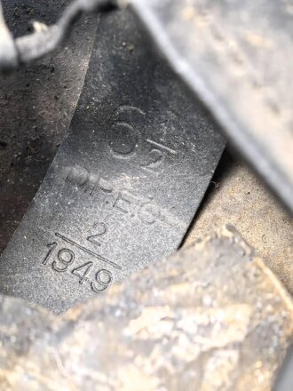 Großbritannien, Stahlhelm in gutem Gesamtzustand, die Glocke datiert 1940, das Innenfutter von 1949. Ungereinigtes Stück