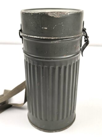 Bereitschaftsbüchse für eine Gasmaske Luftschutz. Hersteller AUER, guter Zustand