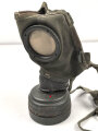 Gasmaske mit Filter Wehrmacht, Datiert 1940/41, ungereinigt, Maskenkörper weich