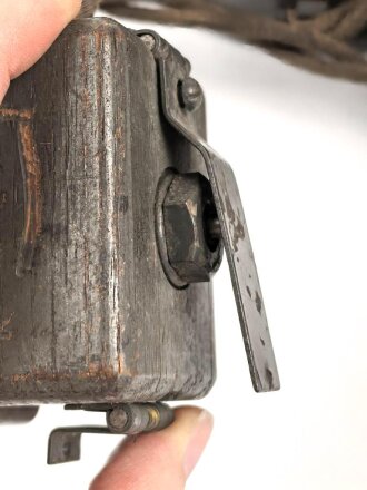 1.Weltkrieg und Reichswehr, Mittleres Blinkgerät "M Sig. 16" Hersteller Carl Zeiss Jena. Originallack, Unvollständig