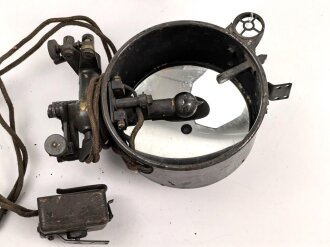 1.Weltkrieg und Reichswehr, Mittleres Blinkgerät "M Sig. 16" Hersteller Carl Zeiss Jena. Originallack, Unvollständig