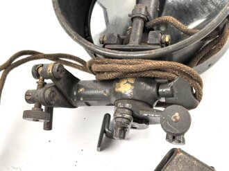 1.Weltkrieg und Reichswehr, Mittleres Blinkgerät "M Sig. 16" Hersteller Carl Zeiss Jena. Originallack, Unvollständig