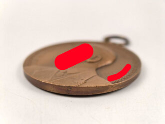 Schützengilde Reutlingen, tragbare Erinnerungsmedaille anlässlich " nationales Schiessen 1933" Vorderseite "Reichskanzler Adolf Hitler" Guter Zustand, Durchmesser 40mm