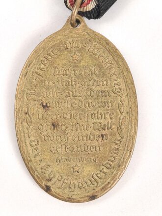 Deutscher Reichskriegerbund Kyffhäuser , Kriegsdenkmünze 1914-1918 am Band