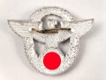 Feuerwehr III.Reich, Mützenadler aus Leichtmetall in sehr gutem Zustand