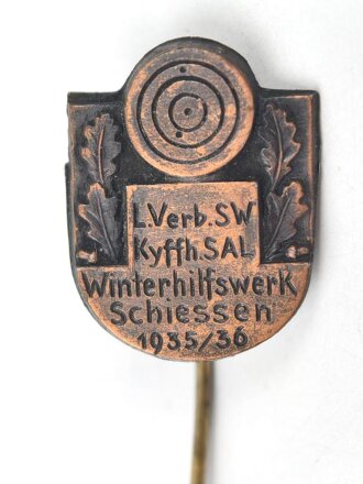Winterhilfswerk Schiessen 1935/36, Anstecknadel des...