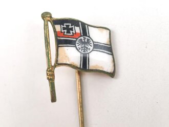 Patriotische Anstecknadel mit emaillierter kaiserlicher...