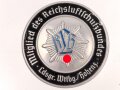 Türplakette " Mitglied des Reichsluftschutzbundes Landesgruppe Württemberg / Hohenz." Sehr guter Zustand