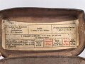 Rechte Koppeltasche für Sanitäter der Wehrmacht. Gebraucht, datiert 1944.