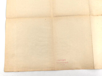 III.Reich, Modellbaubogen Henschel Aufklärer HS126. Guter Zustand, Maße 34 x 54cm