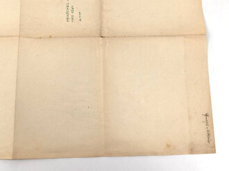 III.Reich, Modellbaubogen Henschel Aufklärer HS126. Guter Zustand, Maße 34 x 54cm
