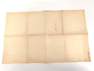 III.Reich, Modellbaubogen Henschel Aufklärer HS126. Guter Zustand, Maße 34 x 54cm