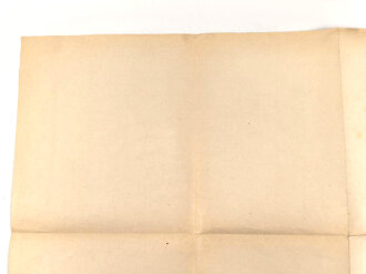 III.Reich, Modellbaubogen Henschel Aufklärer HS126. Guter Zustand, Maße 34 x 54cm