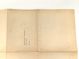 III.Reich, Modellbaubogen Henschel Aufklärer HS126. Guter Zustand, Maße 34 x 54cm