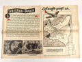III.Reich, Lehrschau Bogen Nr. 5 " Luftwaffe greift an" Guter Zustand, Maße 42 x 61cm