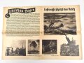 III.Reich, Lehrschau Bogen Nr. 5 " Luftwaffe greift an" Guter Zustand, Maße 42 x 61cm
