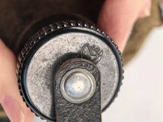Feldflasche Wehrmacht, Ausführung 1 Liter. Flasche und Bezug gestempelt CFL42