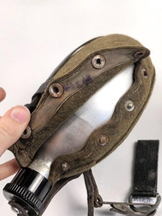 Feldflasche Wehrmacht, Ausführung 1 Liter. Flasche und Bezug gestempelt CFL42