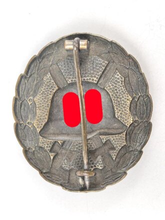 Verwundetenabzeichen in silber  1. Form 1939. Buntmetall