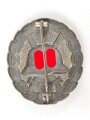 Verwundetenabzeichen in silber  1. Form 1939. Buntmetall