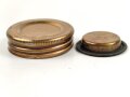 Oberer und unterer Deckel für einen Gasmaskenfilter Wehrmacht