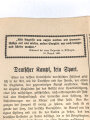 1. Weltkrieg "Feldzeitung - Die Mauer" Nummer 4 vom 30. Juni 1917, gefaltet