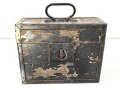 Transportkasten Wehrmacht. Maße etwa 21 x 28 x 10cm, ungereinigt