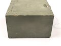 Prüfgerät für Glühzündapparat der Wehrmacht, Im originalen Transportbehälter, dieser überlackiert. Funktion nicht geprüft