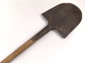 Langer Pionier- oder Fahrzeugspaten Wehrmacht. Gebraucht, datiert 1937, ungereinigt